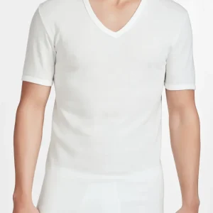 OFFERTA 3 PEZZI RAGNO 065458 Maglietta Uomo Mezza Manica Scollo V Lana e Cotone
