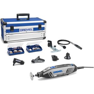 Mini Trapano Fresa Utensile Multifunzione Rotativo DREMEL Smerigliatrice Set Kit 128 Accessori con Valigetta 4250 JK