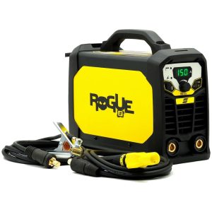 Saldatrice Inverter ad Elettrodo 150A ESAB con Kit Cavi e Pinze Monofase 230V Protezione IP23S modello ROGUE ES 150i